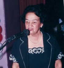 Licda. Genoveva Martín de Castillo, Doña Vevita, mas de cuarenta años al servicio de la educación y ahora jubilada con miserable salario.