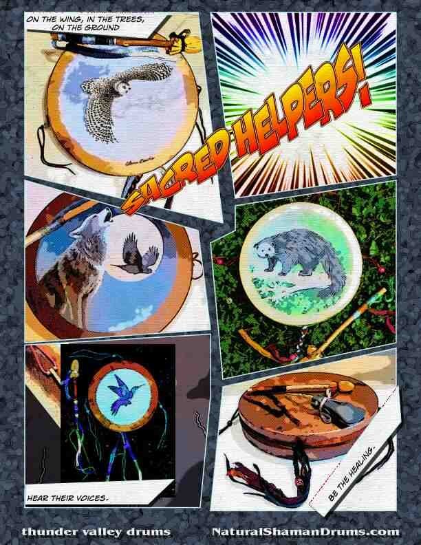 Thunder Drums and Hummingbird Drums from Shaman Drums And More (ShamanDrumsAndMore.com), and featured in the "Book of Drums"