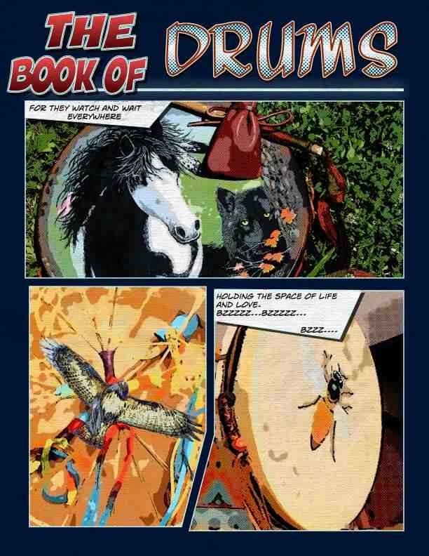 Painted Shamanic Drums from Shaman Drums And More (ShamanDrumsAndMore.com) featured in the "Book of Drums"