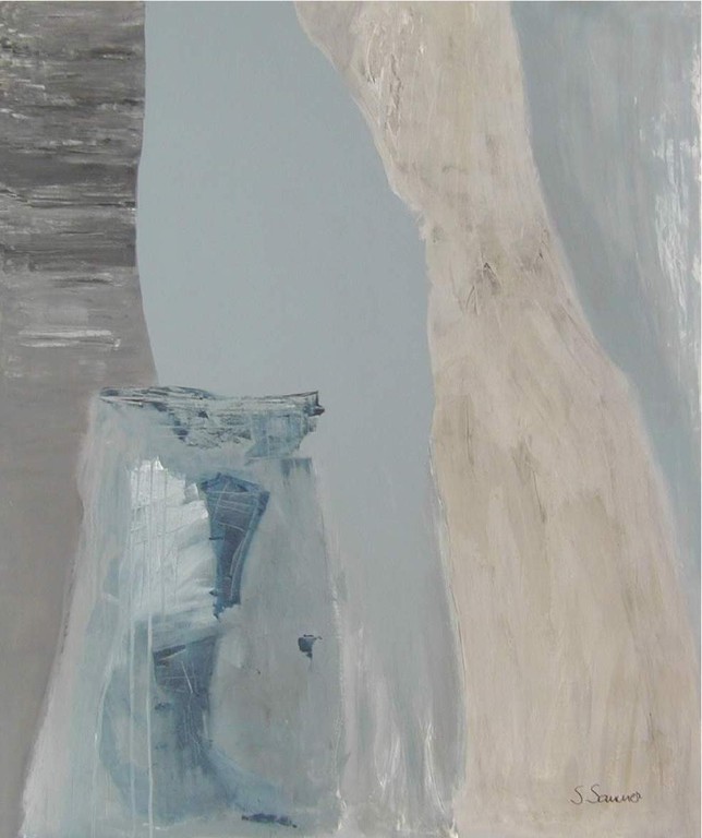 Impression in Blau  120 x 100