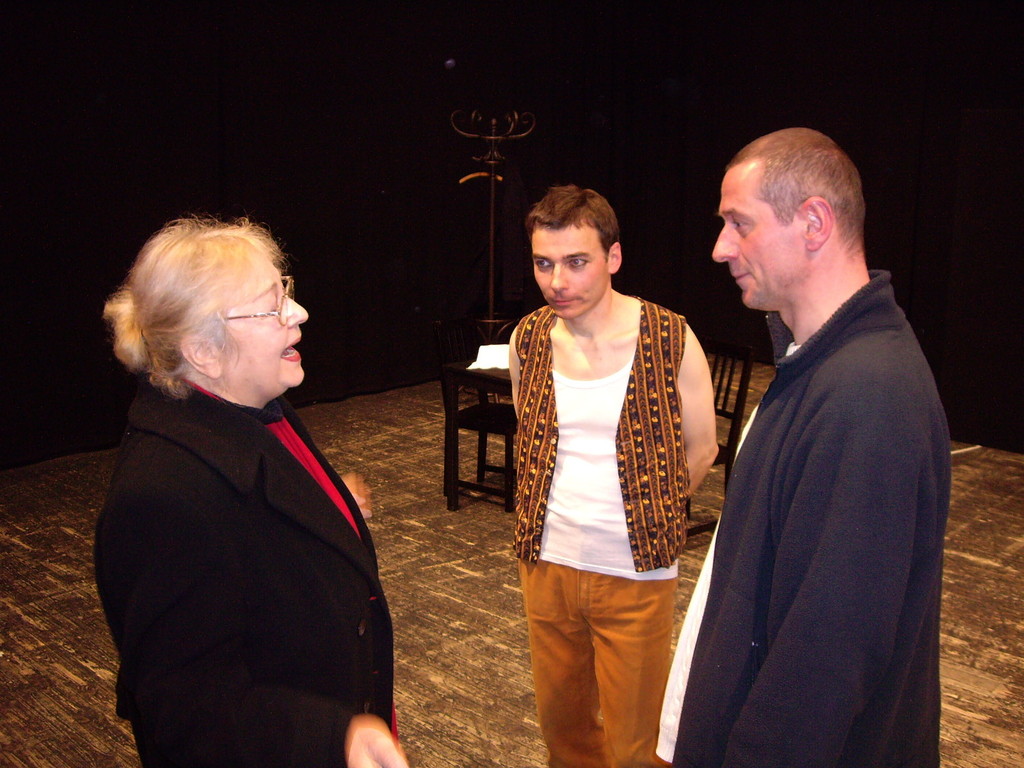 Ruth, Jan und Jürgen (v.l.) in der Landesbühne
