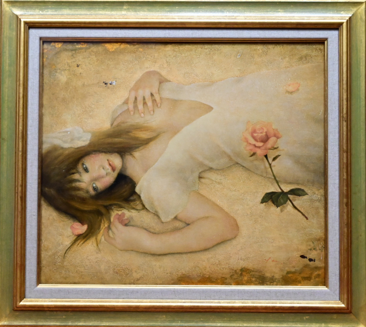 裸婦（写実画）、油彩F10、油絵、裸婦画、肉筆、美人画、リアリズム