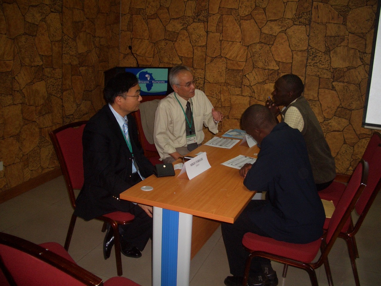 2008, Business talks in Uganda