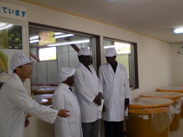 発酵技術の視察　Inspection tour of fermentation technology