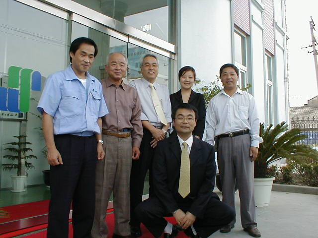 2002年 中国ビジネス支援  後に㈱青藍アドバイザーに　Started business supporting in China in 2002, An adviser for SEIRAN Co. Ltd. later