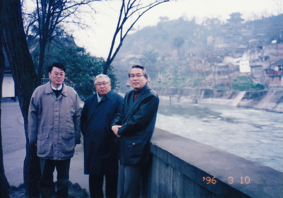 1994, 2nd technical guidance on silk textile industry in Sichuan, China