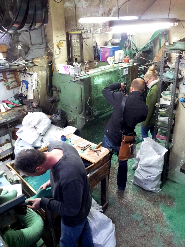 At the shoemakers workshop