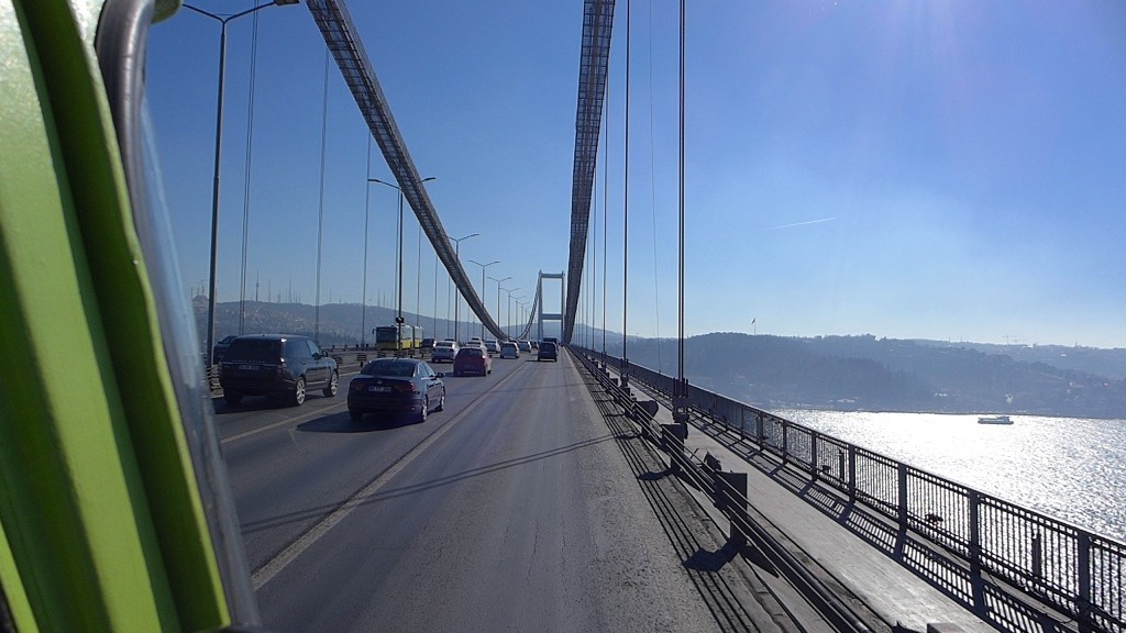 The bridge across the Bosporus