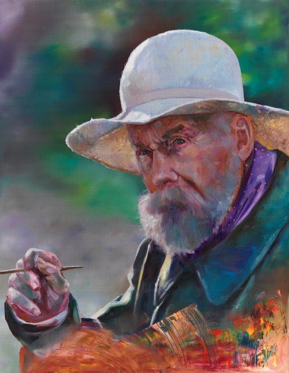 11) Aus der Serie „Playing Painter – Renoir“, 63 x 50cm, 2019, Öl auf Leinen