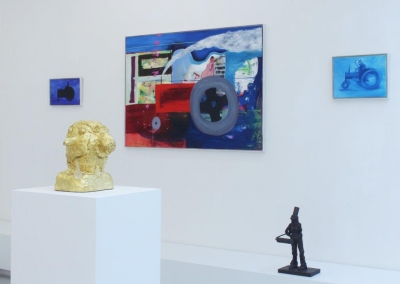 Ronald Kodritsch, Der Satz ist im Bild, Ausstellungsansicht Brunnhofer Galerie, 2016