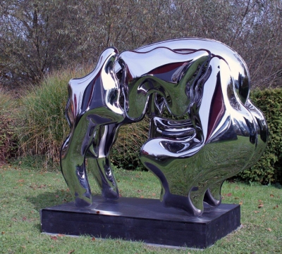 Thomas Kühnapfel, Ausstellungsansicht Brunnhofer Galerie Skulpturengarten