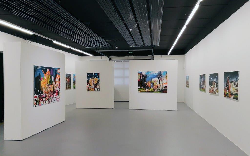 Oliver Kropf, Ausstellungsanischt, Brunnhofer Galerie, 2020