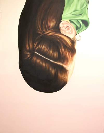 Jennifer Nehrbass, "Redhead", Öl auf Leinwand, 213x168 cm, 2015