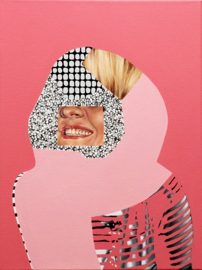 Jennifer Nehrbass, "pink portrait", Öl auf Leinwand, 41x30 cm, 2016