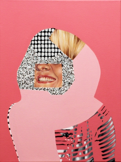 Jennifer Nehrbass, "pink portrait", Öl auf Leinwand, 41x30 cm, 2016