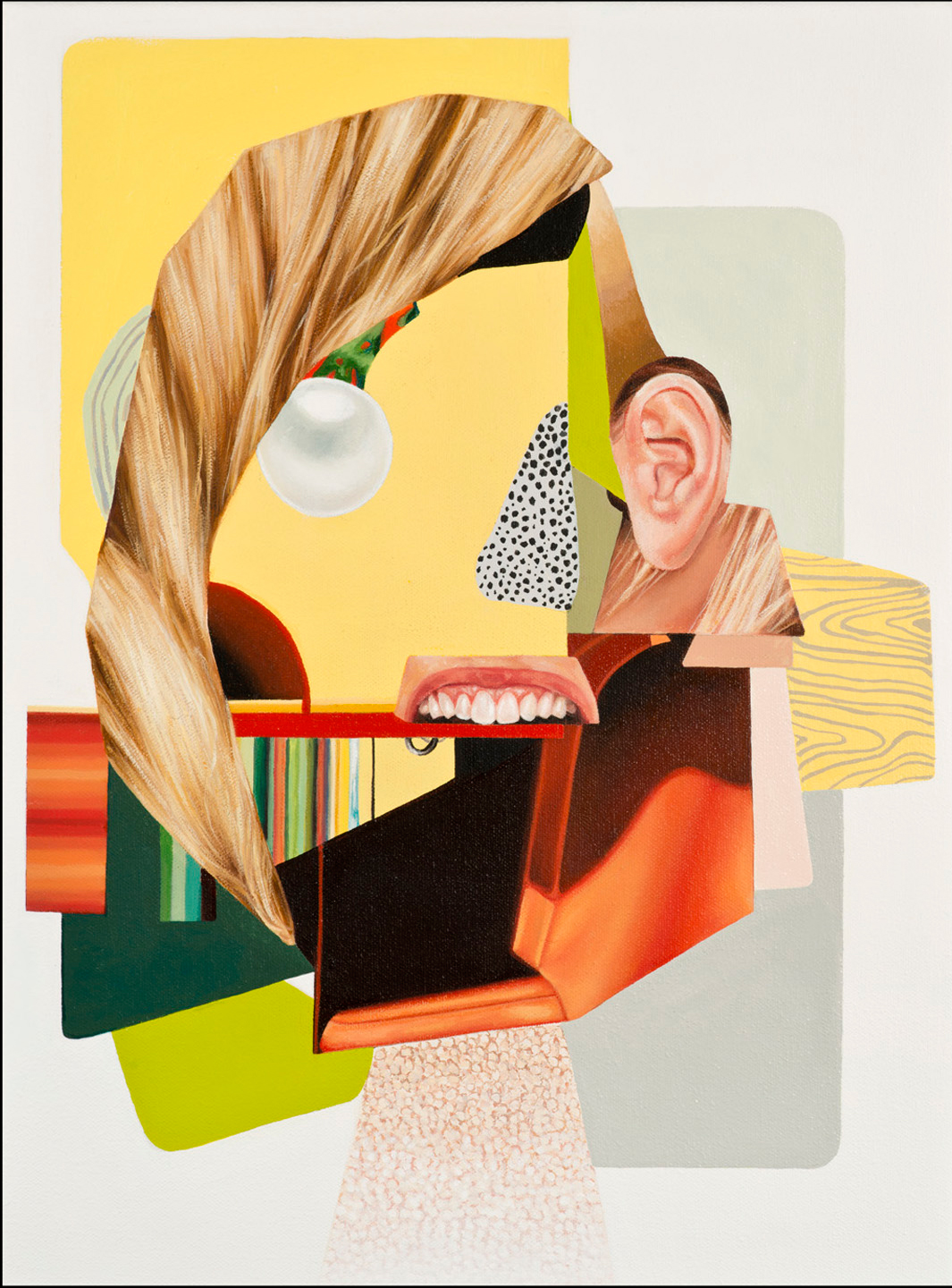 Jennifer Nehrbass, "Sydneys-Bite", Öl auf Leinwand, 40 x 30 cm