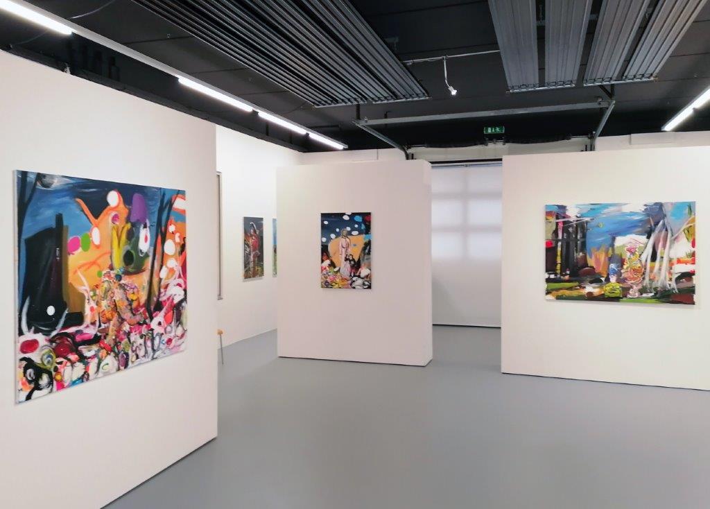 Oliver Kropf, Ausstellungsanischt, Brunnhofer Galerie, 2020