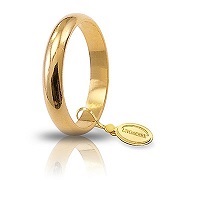 Fede Unoaerre Classica Oro Giallo 4 GR 3,4 mm fascia stretta Referenza: 40 AFN1
