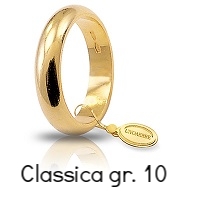     Fedi Nuziali Unoaerre Classica Oro Giallo 10 Grammi Referenza : 100AFN1