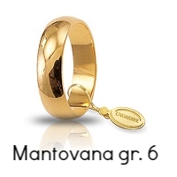 Fede Nuziale Unoaerre Mantovana Oro Giallo 6 grammi