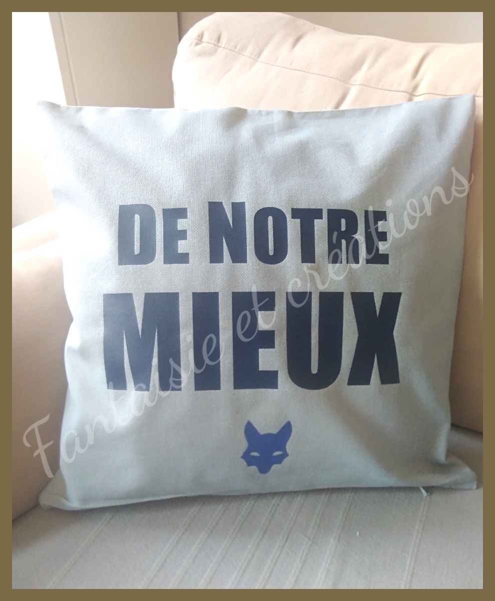 Coussin personnalisé