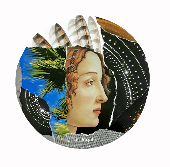Stelplena, Papiercollage, 2019, sold / verkauft