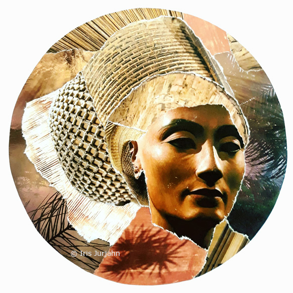 Majesta, Papiercollage, Ø 20,5 cm, 2021