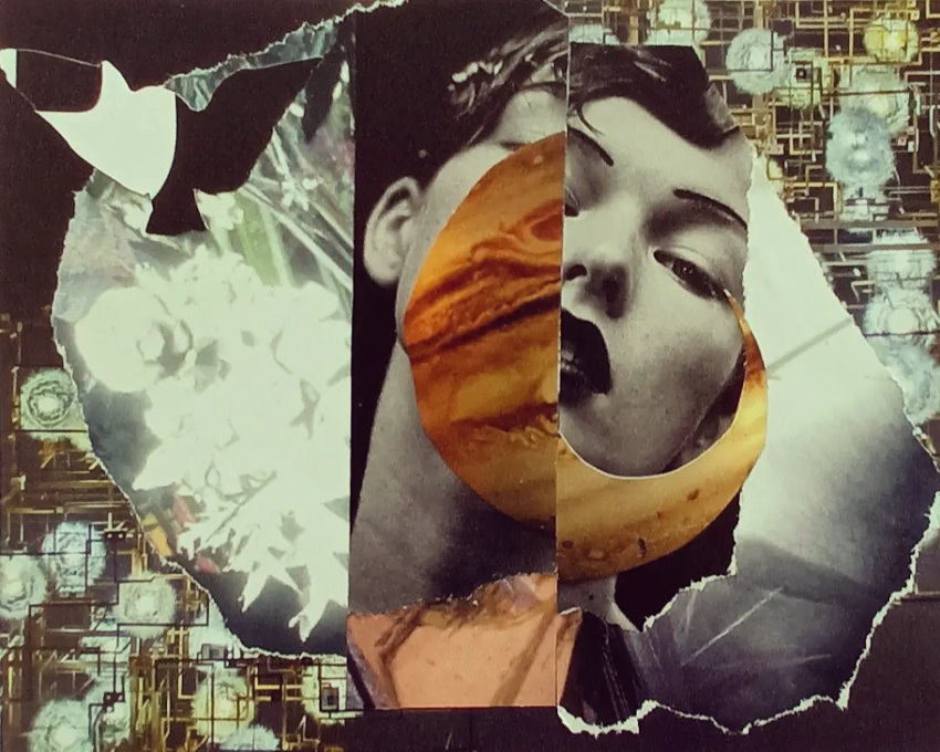 Sopiro, Papiercollage, 14,6 x 18,1 cm, 2022