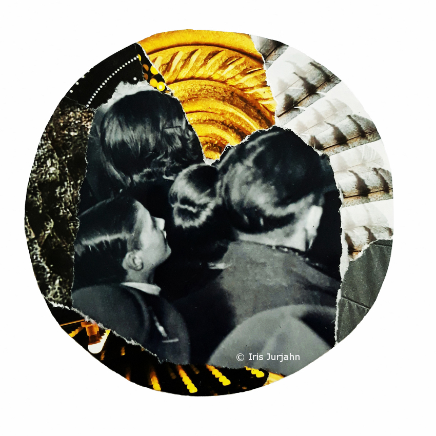 Stargazer, Papiercollage, 2020, sold / verkauft