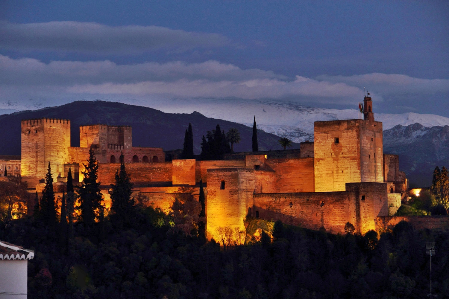 "Night View on Alhambra" - Granada - ALH03054