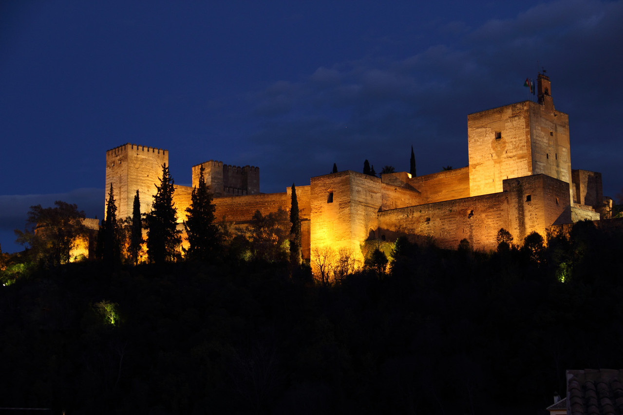 "Night View on Alhambra" - Granada - ALH03058