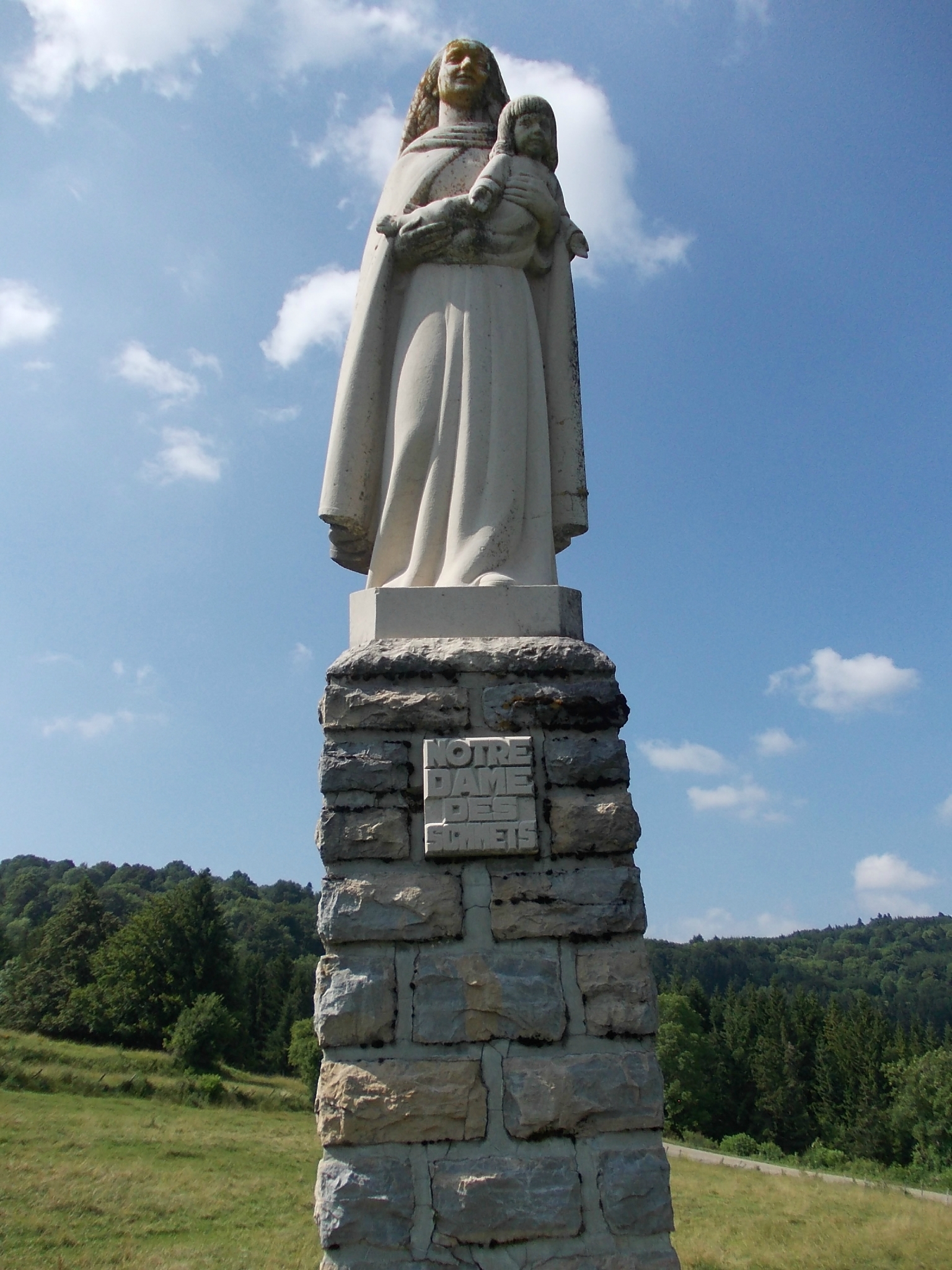 Vierge de Corcelles Notre Dame des sommets