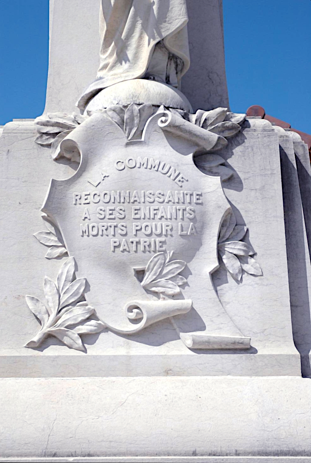 Inscription du Monument aux Morts d'Hauteville