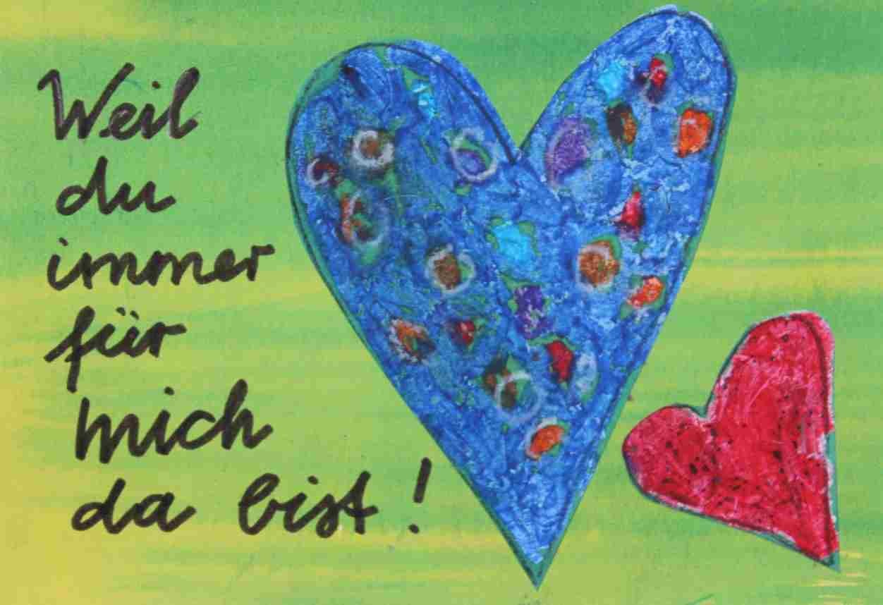 Hab dich lieb Grußkarten, Kinder malen für Kinderschutzbund