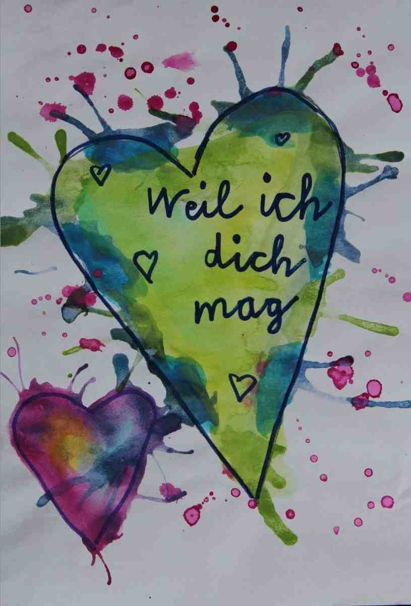 Hab dich lieb Grußkarten, Kinder malen für Kinderschutzbund