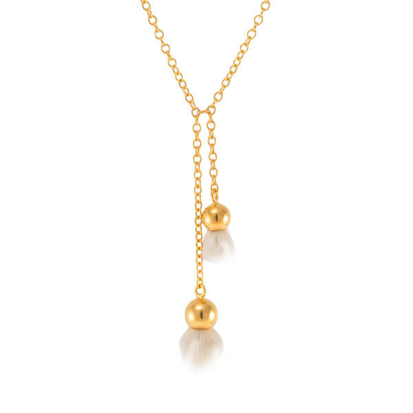 Catkin necklace short