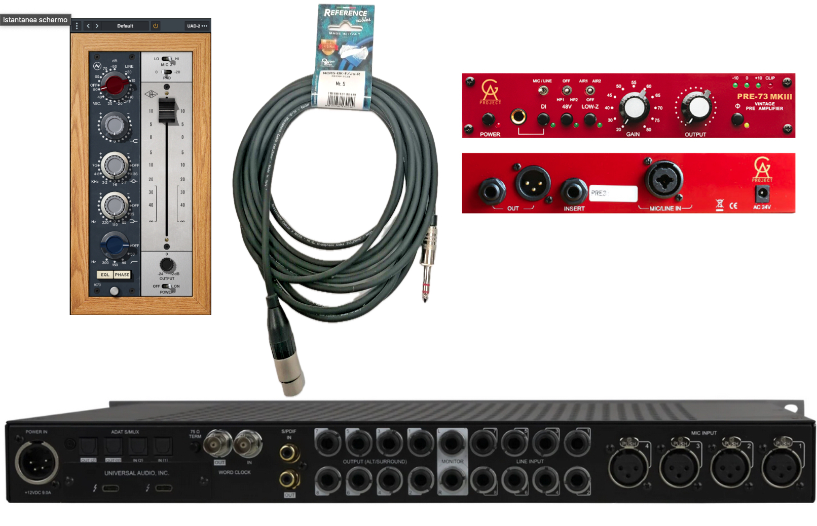 Come collegare il preamplificatore - Golden Age Pre-73 VS Unison NEVE 1073