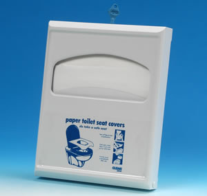  Quarter fold lockable toilet seat cover dispenser