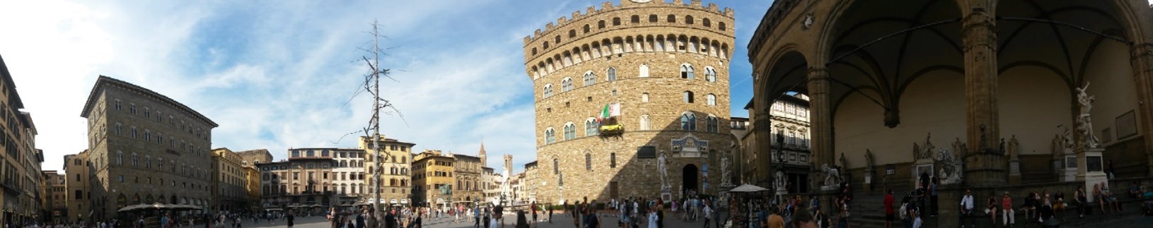 Florenz – Panorama am Piazza delle Signoria