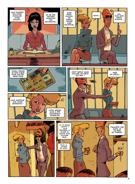 LE DROMOPHILE, PAGE 5, AVEC PATES