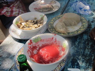 Lecker Banku, typisches Essen in Ghana (Foto von Uschi Freudigmann)