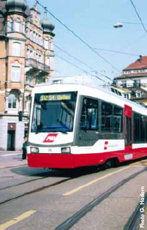 Un exemple pour l’Av. de la Gare à Monthey : le Trogenerbahn de St-Gall