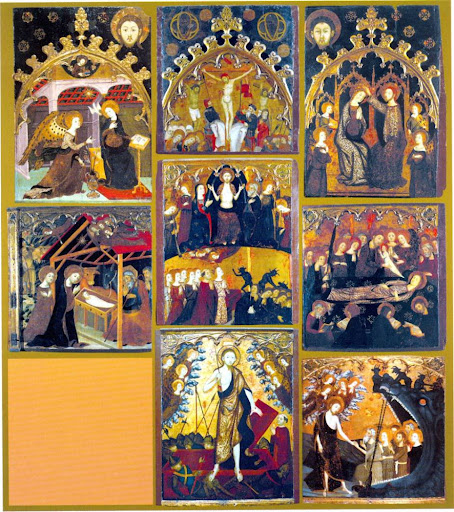 Retablo de la ResurrecciónRetablo de  Monasterio de las Canonesas del Santo Sepulcro, Zaragoza Hacia 1381–1382. Temple s Monasterio de las Canonesas del Santo Sepulcro, Zaragoza Hacia 1381–1382. Temple sobre tabla