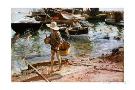 Sorolla.Puerto de Valencia.1897.Óleo sobre lienzo.59x89cm.Cincinati Art Museum,legado de Eleanor R.Meacham.