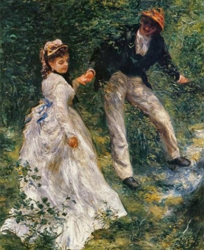 El Paseo 1870.Óleo sobre lienzo.81x64cm.Los Ángeles..Paul Getty Museum.