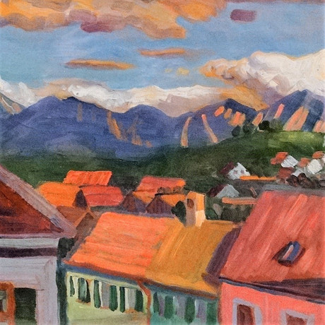 Desde la ventana de la posada de la posada de Grisbrau 1908