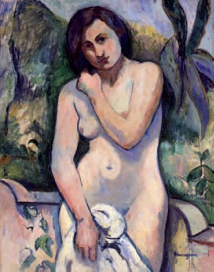 H.Manguin.Desnudo con aloe,Jeanne 1907.Colección particular.Una modelo pintada por todos los fauvistas, en Saint-Tropez, autentica tierra prometida para el autor.