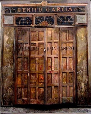 Amalia Avia.Benito Garcia Fontanero 1988.Técnica mixta sobre tabla.160x130cm.Colección Familia Muñoz Avia.