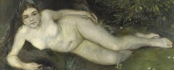 Ninfa junto a un arroyo,1869-1870.Óleo sobre lienzo,66x122cm.Londres National Gallery.