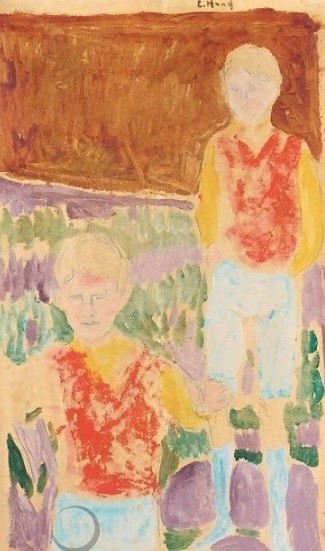 Edvard Munch (1863-1944).Johan Martin y Sten Stenersen,1935
